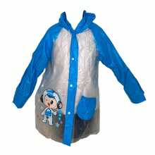 CAPA DE CHUVA INFANTIL OU ADULTO RESISTENTE REUTILIZÁVEL COM CAPUZ E MANGA - Multicolorido - Visão 5
