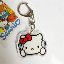 Sanrio Accesorios de bolso lindos Sanrio, llavero acrílico que incluye Hello Kitty y llaveros creativos y de estilo de dibujos animados de Sanrio, los cuales son ideales como coleccionables creativos para cumpleaños, elementos decorativos para mochilas de mujeres y regalos asequibles. Adecuado para bolsos de hombro, mochilas y llaves, útiles escolares, de vuelta al colegio