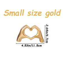 1pc Gesture Decoration, Heart Hand Statue Room Decoration, Love Finger Sculpture Wedding Decoration For Shelf Coffee Table Office Bedroom TV Cabinet Bookshelf Small Ornament Home Decoration