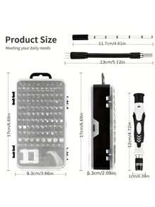 115 In 1 Mini Magnetic Laptop Precision Screwdriver Set, Multi-Function Repair Tool Set For Repairing Compatible With Macbook IPad/Mobile Phone/Computer/Laptop/PC.