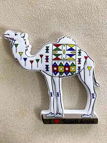 1 件 3D 阿拉伯骆驼冰箱贴，创意装饰纪念品，适合旅行和家居