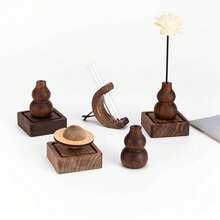 木制球形香薰扩散器 - 精油汽车和家居香氛配件，室内香氛，便携式 - 彩色 - 查看 2