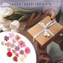 Flower Hair Clips, Fake Flowers Hair Accessories For Women - 18pcs Pink - View 7