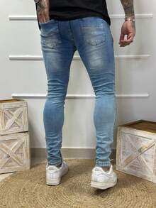 SKINNY PLAYER JEANS - Blue - View 4