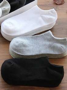 10/15 pares de calcetines cortos multicolor para mujer para el verano, calcetines finos de tobillo y calcetines tipo bote de corte bajo, calcetines invisibles