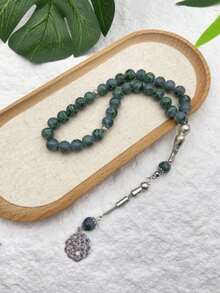 10mm 33pcs Black Glass Bead Tasbih Prayer Bracelet, Suitable For Daily Prayers - Multicolor - View 10