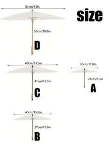 1pc Elegant DIY White Paper Umbrella - Vintage Style Bride Sun Umbrella, Wedding Decoration, Home Decor, Used For Wedding Decoration, Photography, Makeup, Party, Beach Decor, Beautiful Photo Prop And Party Accessory - Multicolor - View 4