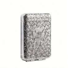 1pc Metal Vintage Cigarette Case, Triple Open Cigarette Box, Fashionable Gentlemen Style, Holds 20 Regular/16 King Size Cigarettes, Unisex Portable Metal Cigarette Case, Engraved Cigarette Box With Anti-Crush Design