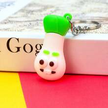 1pc Simulated Three-Dimensional Vegetable Corn Keychain, Couple Dolls, Pumpkin Key Chain, Bag Hanging Accessories, Carrot And Garlic Car Accessories Bag Charm School Cartoon Cute Goth Y2k