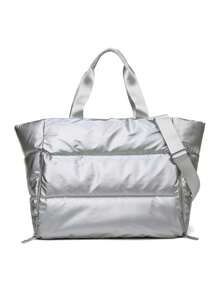 1pc Women's Personalized Pearlescent Colorful Yoga Bag, Multi-Function Travel Bag Fashion Versatile Shoulder Bag, Wet And Dry Separation Fitness Bag With Large Capacity For Yoga Mat Storage, Luggage Bag For Business Trip And Travel, Embroidered Custom Letter Bag, Multi-Functional Portable Handbag And Carry-On Bag, Gift For Family, Friends, Mother, Can Be Used As Mother's Day, Valentine's Day, Nurse's Day, Christmas, Birthday Gifts