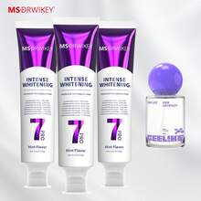 MSDRWIKEY Ceelike Oral Spray Probiotic Toothpaste Set, Freshens Breath And Gives You A More Confident Smile. - 百香果+薄荷紫 - 查看 8