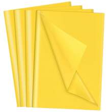 60 feuilles de papier de soie jaune pour sacs cadeaux, papier de soie d'emballage jaune en vrac, papier d'emballage jaune vif 14 x 20 pouces, papier d'art et d'artisanat, pour anniversaires, Pâques, fête des mères, remise des diplômes, emballage cadeau, artisanat, fleurs en papier DIY, guirlande de gland (50X35CM, couleurs aléatoires)