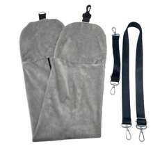1 pezzo di cuscino da viaggio imbottibile per bagagli extra, con dimensioni del collo regolabili, imbottito con vestiti senza costi aggiuntivi per il bagaglio, accessorio essenziale con morbida fodera in velluto senza riempitivo