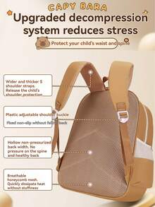 New Student Backpack For Boys And Girls, Cute Lightweight Backpack, Teenager Backpack, Simple Fashion - Capibara - View 7