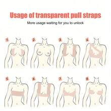 Transparent Breast Tape Fashion Body Boob Push Up Tape Invisible Boobtape Bra For Women Dress Or Clothes Lift Breast,Strapless Invisible Self-Adhesive Breast Cream For Easy Carrying, Lingerie And Lingerie Accessories Anti-Bump Embarrassment,Self-Adhesive Bra Tape For All Clothing Fabric Type