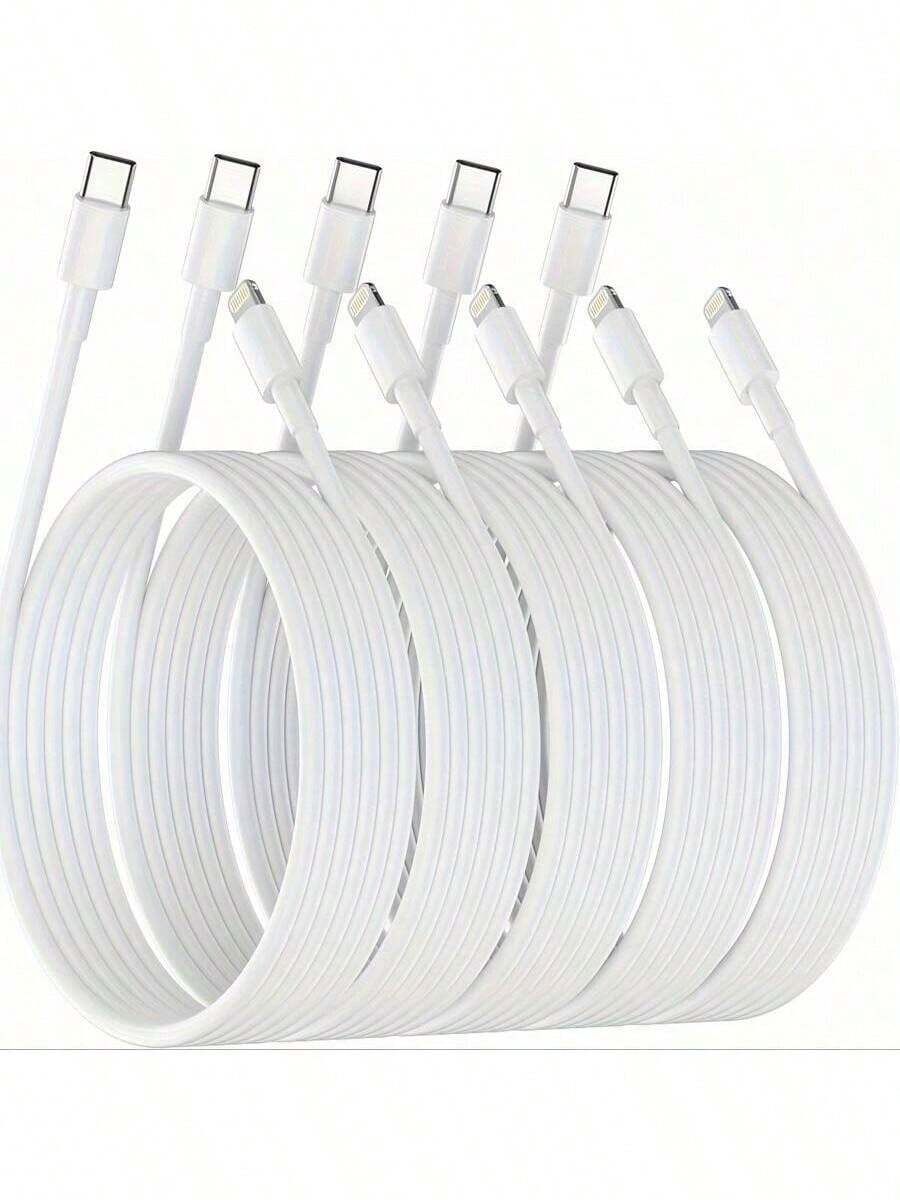 (Certificado MFi) Cable de carga compatible con iPhone, carga rápida compatible con iPhone, cable compatible con iPhone, cable de carga compatible con iPhone para iPhone 14/13/12/12 Pro Max/11/Xs Max/XR/X, compatible con Pro, compatible con iPhone 16, 16 Pro Max, 15, 15 Plus, 15 Pro, 15 Pro Max, compatible con Xiaomi, compatible con OnePlus Type C - Blanco - Ver 1