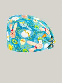 可调节纽扣工作帽，棉质工作帽吸汗带，弹性绷带系带帽，男女通用，均码 - 彩色 - 查看 8