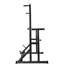 Fully Adjustable Heavy Duty Squat Bench Pr Rack With Multi Position Sp Dip Bars Weight Plate Holders - as pic - View 4