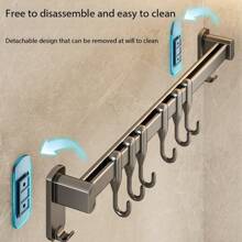 Kitchen Hooks No-Drill Hooks For Pots, Spoons, And Spatulas, Multi-Function Storage Rack, Hooks, Wall-Mounted Storage Rack, Kitchen Storage Utensils, Room Decoration, Suitable For Kitchen, Restaurant, Party, Camping, Gathering, Gift For Friends, Family Gift