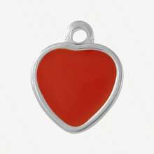 2pcs/7pcs Luxury Dark Style Hiphop 304 Stainless Steel Drip Oil Gold/Silver Heart Cross Pendant Necklace Earring Jewelry DIY Accessories, Gold Plated/Silver Jewelry Making Charms