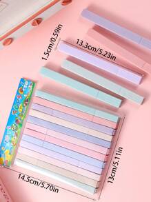 12 قطعة أقلام تظليل مربعة من طراز موراندي، أطراف منحوتة ناعمة ولينة، أقلام تظليل باستيلية لا تنزف، وتجف بسرعة للكتابة في المذكرات والملاحظات المدرسية ، لوازم قرطاسية