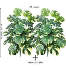 65-83-103cm(40,55 Zoll) künstliche Blumen und Blätter Monstera Deliciosa Plastik Künstliche Pflanzen für Festlich Dekorative Heim- und Bürodekoration