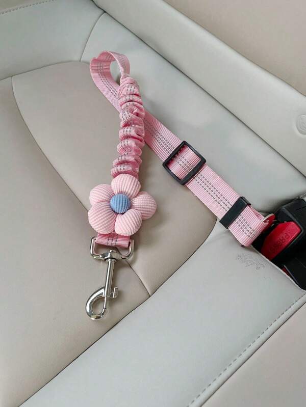 1 pezzo Guinzaglio di sicurezza per cane in auto, imbracatura elastica retrattile con nastro riflettente per il veicolo, adatto anche per gatti
