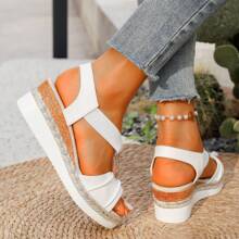 Women's Platform Sandals, Fashionable One-Piece Thick Sole High Heels, Comfortable Beach Shoes For Summer