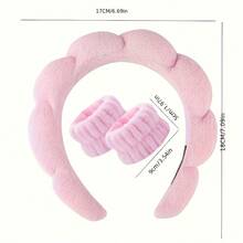 Faixa de cabeça macia e absorvente com pulseira para mulheres - Conjunto de faixa de cabeça para maquiagem e cuidados com a pele, adequado para mulheres, macio e absorvente, antiderrapante, elástico para lavagem do rosto, esportes, beleza diária, faixa de cabelo, remoção de maquiagem de volta às aulas - Preto - Ver 13