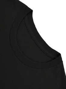 Awareness-Shirt - 'I Love Someone With' Design, Round Neck, Short Sleeve, Washable, Soft, Black With Colorful Printcotton Menkpop Labor Day Men Clothing Manfinity Romwe Shirts Men Shirts Graphic Tees Camisas Para Hombre Graphic Tees Graphic Te