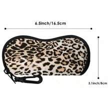 1 pezzo Custodia per occhiali alla moda e colorata, realizzata in materiale durevole, custodia portatile morbida per occhiali da sole, adatta per viaggio e sport, scatola compatta e protettiva per occhiali da auto