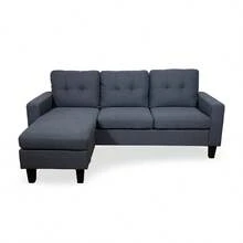 Sala Esquinera Reversible Valencia - Gris Oscuro - Ver 2