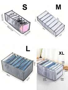1/4pcs Mesh Division Underwear Storage Box Set, Clothing Division Storage Box, Household Foldable Portable Storage Basket, Perfect For Home Organization, Autumn And Winter Wardrobe Refresh, Back To School, Christmas Gift Idea, Keeps Clothing Neat And Accessible, Easy To Use, Space-Saving Design, Ideal For Bedroom, Closet, Dorm Room, High Conversion Keywords Included, Stylish And Practical, Must-Have For Families And Students.