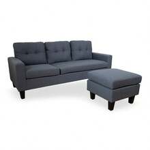 Sala Esquinera Reversible Valencia - Gris Oscuro - Ver 3