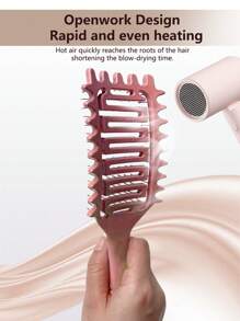 Cepillo para ondular el cabello, cepillo definidor de rizos para cabello rizado - Peine ventilado desenredante y de peinado | Reduce el tirón, realza los rizos, perfecto para el secado con secador de pelo