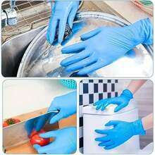 Disposable Gloves (100 PCS, Blue)