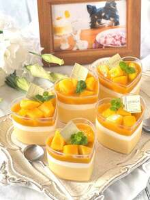 5oz Heart-Shaped Reusable Paper Cups, 150ml Capacity (Please Check Size Specifications Before Purchase), Suitable For Jelly, Cake, Fruit, Mousse, Desserts, Snacks, Ideal For Weddings, Birthdays, New Year, Parties, Valentine's Day Gifts, Also Applicable For Cooking, Cupcakes, Pastries, Cake Molds, Kitchen Utensils, Christmas - Multicolor - View 5