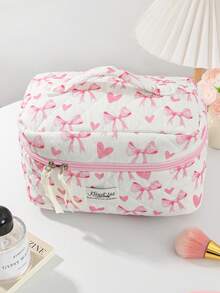 1Pc/Set Túi đựng đồ trang điểm nơ hồng cho bé gái Bộ túi đựng đồ trang điểm Túi đựng mỹ phẩm đa chức năng Túi cầm tay có khóa kéo đựng đồ chăm sóc da, mỹ phẩm, dầu dưỡng môi, kem chống nắng, kem dưỡng da tay, tai nghe, tiền xu, văn phòng phẩm, đồ dùng nhỏ Túi đựng đồ trang điểm dễ thương Túi đựng đồ trang điểm Hộp đựng đồ trang điểm Đồ dùng thiết yếu khi đi làm hàng ngày Đồ dùng thiết yếu khi đi du lịch Đồ dùng thiết yếu khi đi du thuyền Đồ dùng thiết yếu khi ở ký túc xá Quà tặng cho những người bạn tốt Quà tặng sinh nhật Quà tặng phù dâu Quà tặng cho mẹ Quà tặng cho giáo viên - Nhiều màu - Xem 12