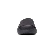OOFOS Sandalias deslizantes de recuperación Oofos Ooahh 1100BLK para hombre, talla US 13, color negro