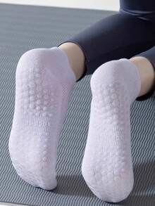 3/6/9 Pairs/Pack Women's Thin Summer Style Breathable Mesh Exercise Yoga Pilates Aerobics Silicone Anti-Slip Running With Ears Sock - Multicolor - View 3