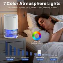 Dehumidifier Home Bedroom Dryer Small Quiet Dehumidifier Basement Moisture Extractor - UK Plug(220-240V) - View 8