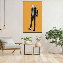 ONE PIECE Set de 1/3/6 pièces Posters sur canevas de One Piece - ZORO, SANJI, LAW, art mural minimaliste funky et preppy pour la décoration de chambre, dortoir, salon (sans cadre)