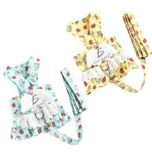 Traje con arnés para perros pequeños - Talla pequeña - Blanco - Ver 2