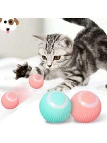 Gato Bola Brinquedo Elétrico Automático Rotação USB Recarga Interativos Interessante Acessórios