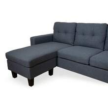 Sala Esquinera Reversible Valencia - Gris Oscuro - Ver 7