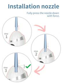Irrigador oral portátil inalámbrico recargable con 3 modos, limpiador dental a chorro de agua apto para viajes y uso en el hogar