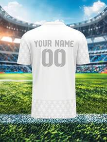 2025 Summer & Autumn Custom Football Jersey, AC Milan, Breathable Quick-Dry 210g Spring/Summer Unisex Sports Team Club Training V-Neck Shirt, Front & Back Printed Name, Number, Logo, Comfortable Fit For Daily, Casual, Party - Multicolor - View 4