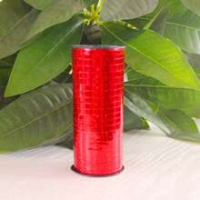 Geburtstags-Party Dekorationen & Hochzeit Grundlagen - 100 m dehnbame holografische Streifen + Ballon Bänder/Zip Clips für Brautgemach, Flitterwochen, Feier Dekoration!