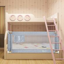 TATIVALO Kidsbuddy 150cm 180cm 200cm Bettgitter Rausfallschutz, vertikal hebbares Bettschutzgitter, einziehbares Kinderbettgitter mit verstärktem Ankersicherheitssystem (1 Seite) - 150 cm - Übersicht 4