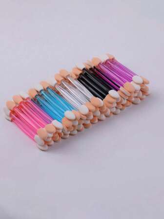 100/50/30/10/5 قطعة فرشاة ظل العين الرأس، فرش ظل العين ذات الاستخدام الواحد، فرش دمج ظل العين المحمولة، فرش فن الأظافر، أدوات مكياج للجمال اليومي ومكياج العين والمناكير